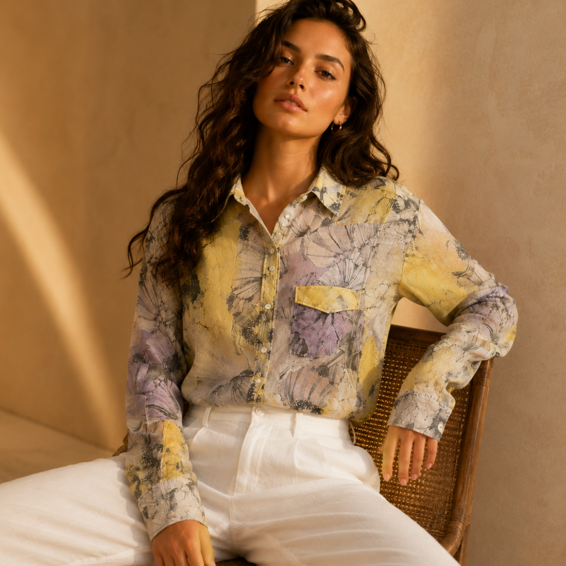 A neatly kept long-sleeve button shirt from GVFG