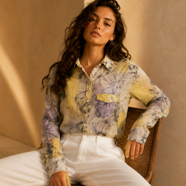 A neatly kept long-sleeve button shirt from GVFG