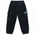 Elastic Waist  Pants with  Multi Pocket - K-142