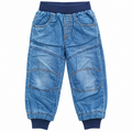 Denim Jogger Pants with Elastic Waist - K-156