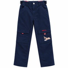 Felix Cargo Pants with Bunny Embroidery - K-161