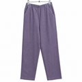 Crinkle Wide Leg Pull-On Pajama With 2 Front Pocket - W-124