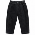 Elastic Waist Denim Pants With Back Pocket - K-138