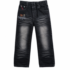 Denim Pants with Embroidery Patch - K-143
