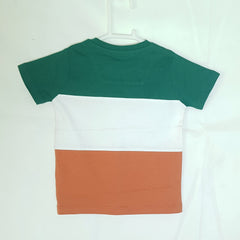 Raglan Sleeves Round Neck With Graphic Print T-Shirt - K-16