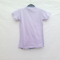 Half Sleeves Round Neck With Graphic Print T-Shirt- K-42