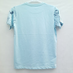 Short Sleeves Round Neck With Disney Classic All Over Print T-Shirt - K-94