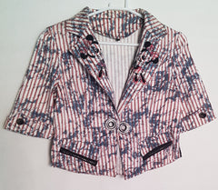 Striped Minnie Mouse Blazer Jacket - K-164