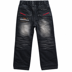 Denim Pants with Embroidery Patch - K-143