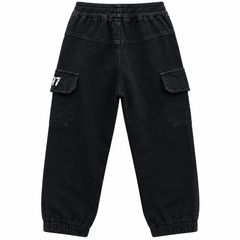 Elastic Waist  Pants with  Multi Pocket - K-142
