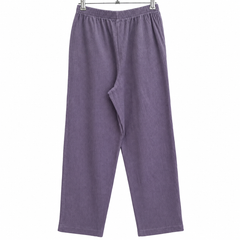 Crinkle Wide Leg Pull-On Pajama With 2 Front Pocket - W-124
