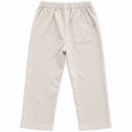 Elastic Waist Cotton Pants with Contrast Patch Pockets - K-135