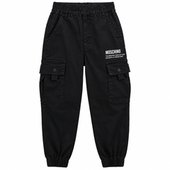 Elastic Waist Cargo Joggers Pants With Multi Pocket - K-149