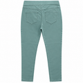 Sage Green Slim Fit Pull-On Pants With 2 Back Pocket - W-123