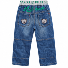 Elastic Waist Denim Pants With  2 Side Back Pocket - K-155