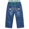 Elastic Waist Denim Pants With  2 Side Back Pocket - K-155