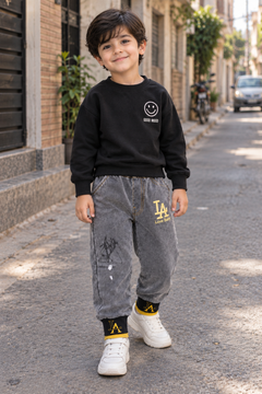 Jogger Denim Pants With 2 Back Pocket - K-152