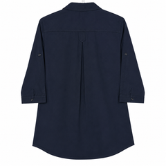 3-Quarter Sleeves Brand Collar Shirt