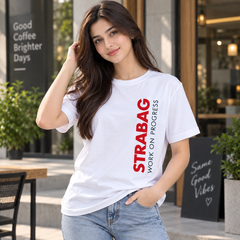 Short Sleeves Round Neck With Graphic Printed T-Shirt - U-48