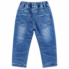 Distressed Print Denim Pants - K-153
