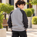 High Quality Screen Print + Embroidered Patch Logo Bomber Zipper Jacket - K-208