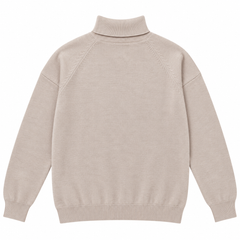Women's Premium Ribbed Hem High Neck Sweater -W-177