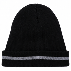 Winter Wool Cap With Grey Lining - Trendy Plain Cap - R-94