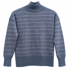 Mock Turtle Neck Sweater / High Neck -W-153