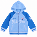 Baby Boy Best Player Two-Tone Hoodie Bomber Jacket - K-191