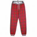 Tartan Check Jogger Pajama - Elastic Waist & Cuff - M-121