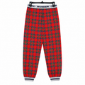 Tartan Check Jogger Pajama - Elastic Waist & Cuff - M-121