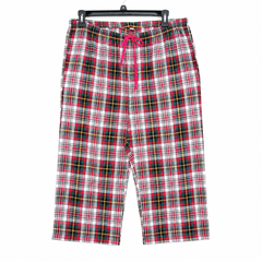 Multi-Check Capri Lounge Pajama - Elastic Waist - M-123