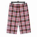 Multi-Check Capri Lounge Pajama - Elastic Waist - M-123