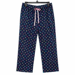 Floral Print Lounge Pant - Elastic Waist - W-82