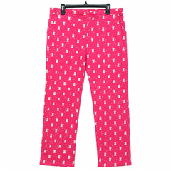 Teddy Bear Print Lounge Pant - Elastic Waist - W-85