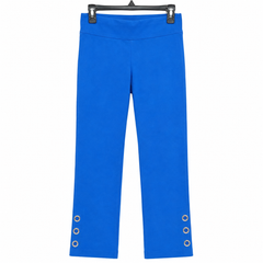 Slim Jeggings - Foldover Waist, Eyelet Detail - W-86
