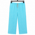 White Stripe Lounge Pant - Elastic Waist with Drawstring - W-94