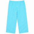 White Stripe Lounge Pant - Elastic Waist with Drawstring - W-94