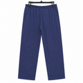 Navy Blue Wide Leg Lounge Pant - Elastic Waist - W-90
