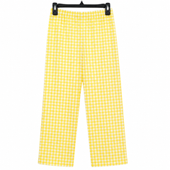 Gingham Check Lounge Pant - Elastic Waist - W-95