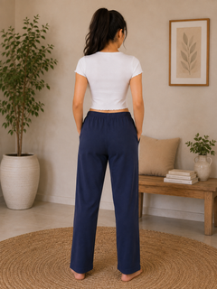 Printed Lounge Pant - Elastic Waist - W-98