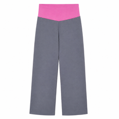 2-Tone Lounge Pant - Wide Elastic Waist - W-101