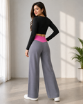 2-Tone Lounge Pant - Wide Elastic Waist - W-101