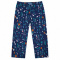 Forest Print Lounge Pajama - Elastic Waist with Drawstring - W-103