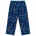 Forest Print Lounge Pajama - Elastic Waist with Drawstring - W-103