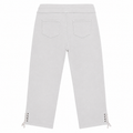 Lace-Up Hem Jeggings - Stretch Denim, Slim Fit - W-106