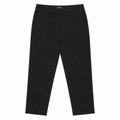 Black Solid Tailored Pant - Straight Fit, Ankle Length - W-107