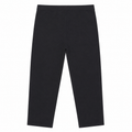 Black Solid Tailored Pant - Straight Fit, Ankle Length - W-107