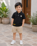 Never Give Up Football Polo Shirt - Short Sleeve, Cotton Pique - K-54