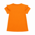 Umbrella Heart Print T-Shirt - Ruffle Sleeve, Lace & Bow - K-55